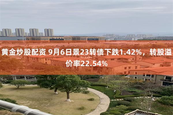 黄金炒股配资 9月6日景23转债下跌1.42%，转股溢价率22.54%