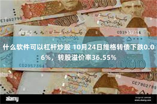 什么软件可以杠杆炒股 10月24日维格转债下跌0.06%，转股溢价率36.55%