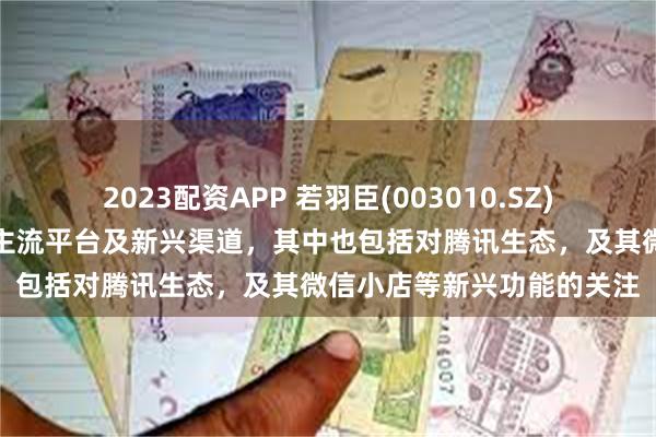 2023配资APP 若羽臣(003010.SZ)：全渠道布局覆盖了众多主流平台及新兴渠道，其中也包括对腾讯生态，及其微信小店等新兴功能的关注