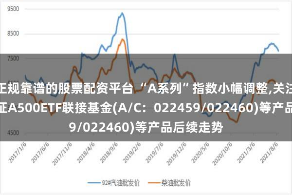 正规靠谱的股票配资平台 “A系列”指数小幅调整,关注易方达中证A500ETF联接基金(A/C：022459/022460)等产品后续走势