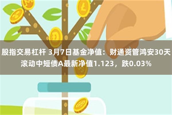 股指交易杠杆 3月7日基金净值：财通资管鸿安30天滚动中短债A最新净值1.123，跌0.03%